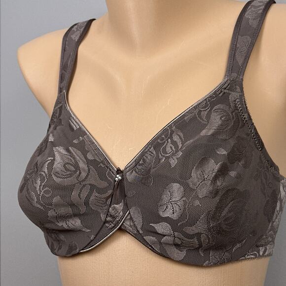 Wacoal Awareness Full Figure Seamless Underwire Bra 32D 85567 Taupe Brown New - Picture 2 of 7
